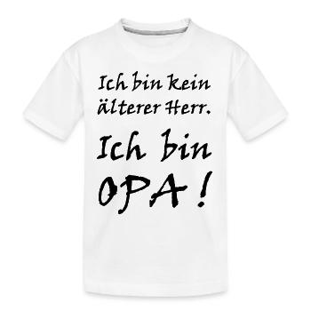 Opa - Kinder Premium Bio T-Shirt - Weiß - Vorne