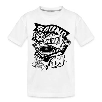 sound platine DJ - T-shirt bio Premium Enfant - blanc - Devant