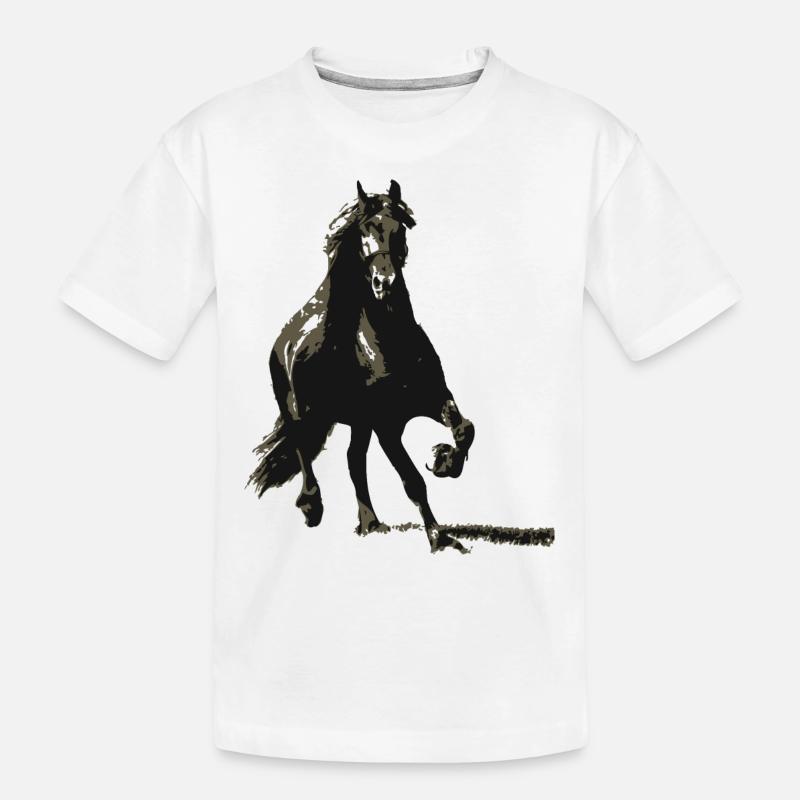 cheval animal mignon ! - T-shirt bio Premium Enfant - blanc