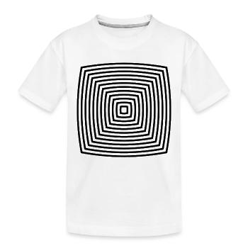 illusion d'optique - T-shirt bio Premium Enfant - blanc - Devant