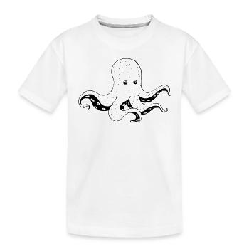 poulpe - T-shirt bio Premium Enfant - blanc - Devant