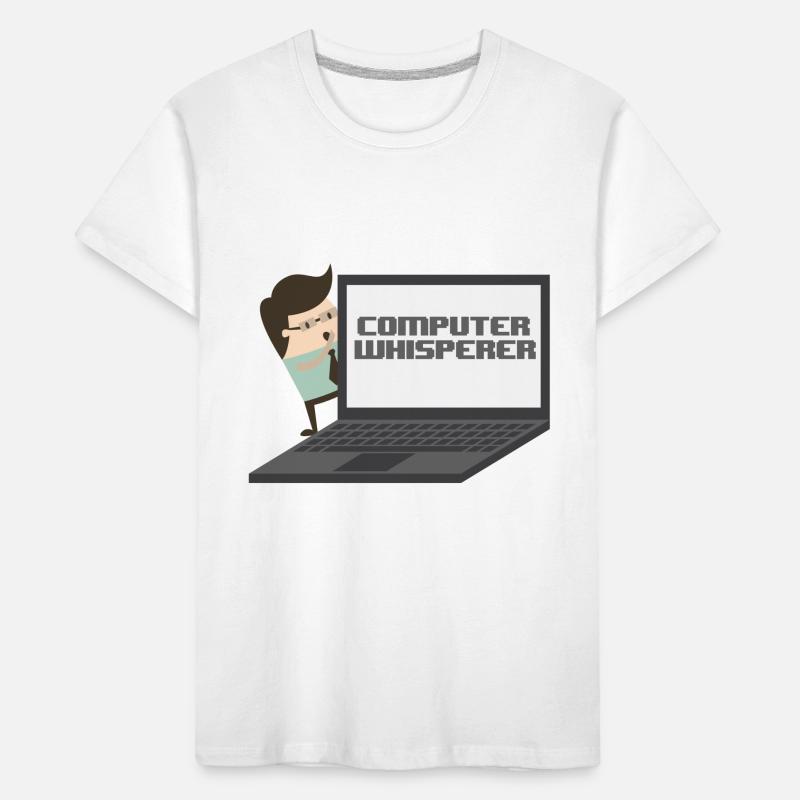 Computer Whisperer - Computer nerd and understander. Kids' Premium Organic T-Shirt