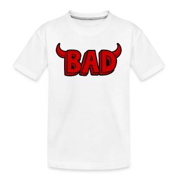 Bad ou mal - T-shirt bio Premium Enfant - blanc - Devant