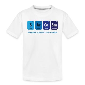 Funny - Sarkasmus - Element - Blau - Lustig - Cool - Kinder Premium Bio T-Shirt - Weiß - Vorne