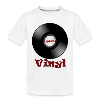 Disque vinyle - platine - T-shirt bio Premium Enfant - blanc - Devant