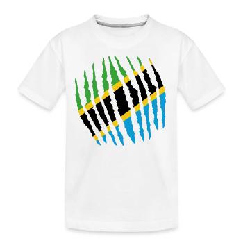 Griffe griffe origine indigène Tanzanie png - T-shirt bio Premium Enfant - blanc - Devant