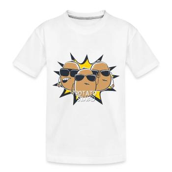 Cadeau d'amants de pommes de terre de pomme de terre d'escouade de pomme de terre - T-shirt bio Premium Enfant - blanc - Devant