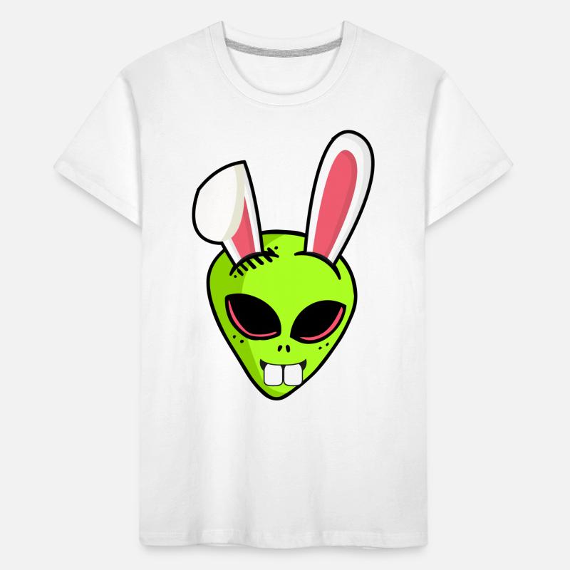 Alien alien Easter bunny Easter gift Ha Kids' Premium Organic T-Shirt
