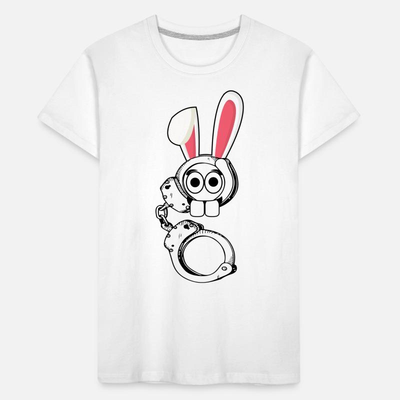Handcuffed Easter Bunny Easter Gift Bunny Kids' Premium Organic T-Shirt