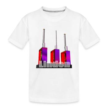 Usine de cogénération Hannover Linden, trois frères chaleureux - T-shirt bio Premium Enfant - blanc - Devant