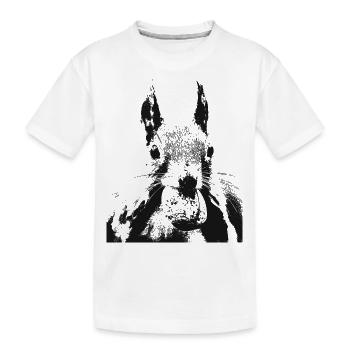 Écureuil - T-shirt bio Premium Enfant - blanc - Devant
