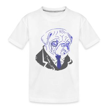 Chiens chiens chien chien chien cadeau - T-shirt bio Premium Enfant - blanc - Devant