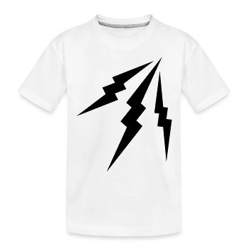 éclairs - T-shirt bio Premium Enfant - blanc - Devant