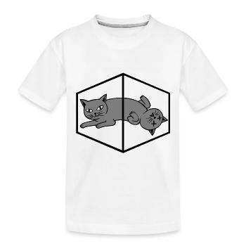 Schroedingers Cat Schrödingers Chat Physique - T-shirt bio Premium Enfant - blanc - Devant