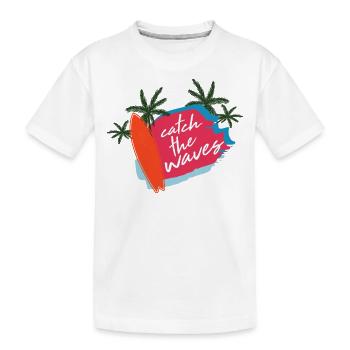Été sort Plage Surf - T-shirt bio Premium Enfant - blanc - Devant