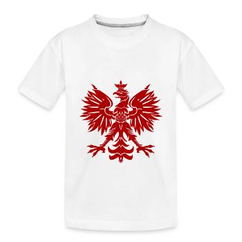 Polska Eagle - Kids' Premium Organic T-Shirt - white - Front