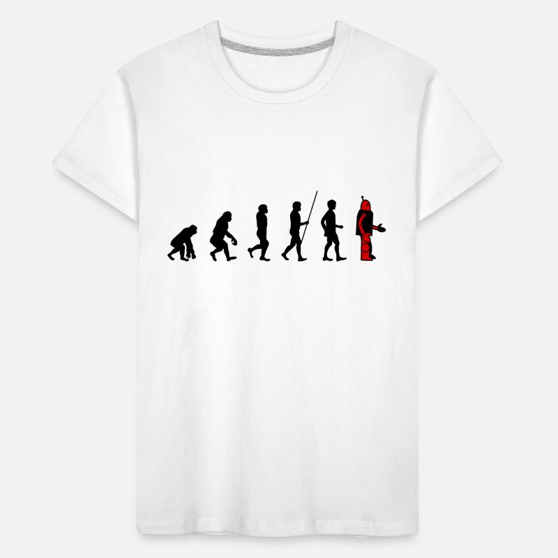 Evolution - Roboter Kinder Premium Bio T-Shirt