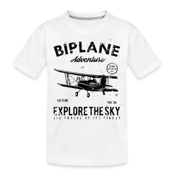 avion - T-shirt bio Premium Enfant - blanc - Devant