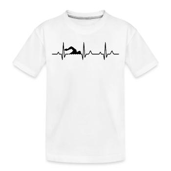 Battement de coeur - T-shirt bio Premium Enfant - blanc - Devant