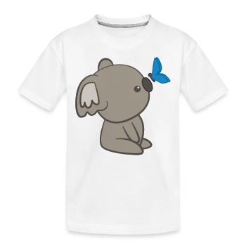 Koala - Koalas - T-shirt Koala - Papillon - T-shirt bio Premium Enfant - blanc - Devant