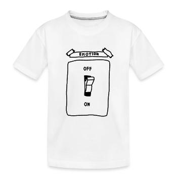 émotion sur off / on off - T-shirt bio Premium Enfant - blanc - Devant