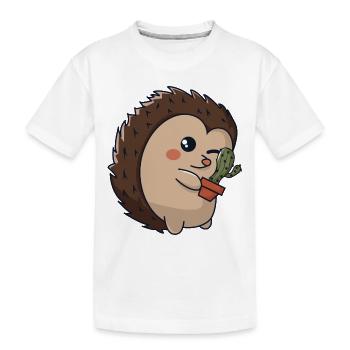 Hérisson épineux - T-shirt bio Premium Enfant - blanc - Devant