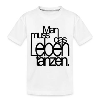 il faut danser la vie par Nietzsche - T-shirt bio Premium Enfant - blanc - Devant
