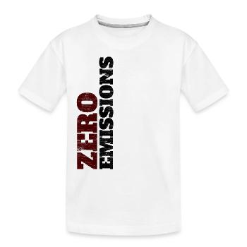 Zero Emissions / Électrique / Voiture électrique - T-shirt bio Premium Enfant - blanc - Devant