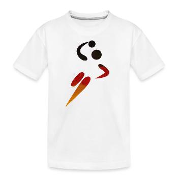 Handball Deutschland 2019 Fan - Kinder Premium Bio T-Shirt - Weiß - Vorne