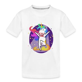 Party Licorne - T-shirt bio Premium Enfant - blanc - Devant