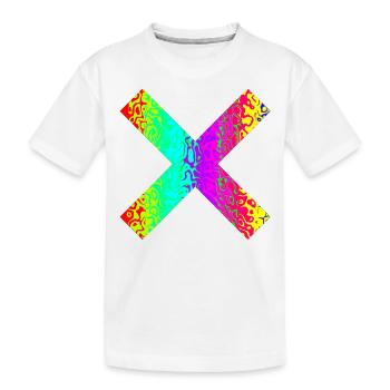Kreuz - Kinder Premium Bio T-Shirt - Weiß - Vorne