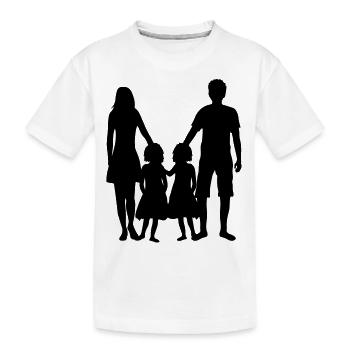 familie zwillinge schwestern mutter mama mom mutte - Kinder Premium Bio T-Shirt - Weiß - Vorne