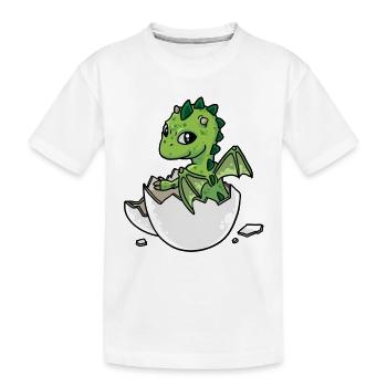 Bébé naissance oeufs éclore Dino Dragon Fantasy - T-shirt bio Premium Enfant - blanc - Devant