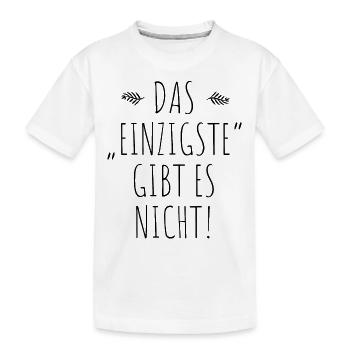 Das Einzigste Gibt Es Nicht Grammatik Germanistik - Kinder Premium Bio T-Shirt - Weiß - Vorne