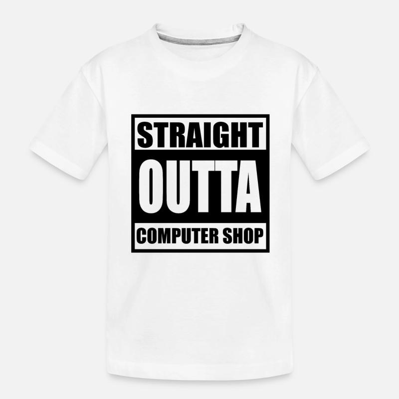 Computer - Kinder Premium Bio T-Shirt - Weiß