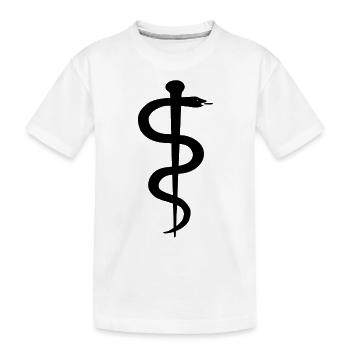 äskulapstab - T-shirt bio Premium Enfant - blanc - Devant