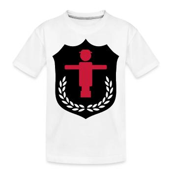 kicker_wappen_02 - Kinder Premium Bio T-Shirt - Weiß - Vorne