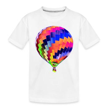 Balloon - Kids' Premium Organic T-Shirt - white - Front
