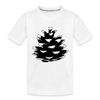 Pommes de pin Pommes de pin Forêt Arbre naturel - T-shirt bio Premium Enfant - blanc - Devant