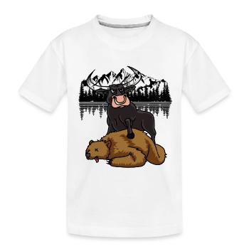 U.S. Stocks Stock Exchange Dollar Price - Kids' Premium Organic T-Shirt - white - Front