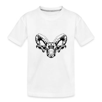 Chèvre Chèvre Grimpeur Autriche Alpes Montagne - T-shirt bio Premium Enfant - blanc - Devant