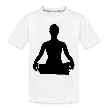 méditation - T-shirt bio Premium Enfant - blanc - Devant