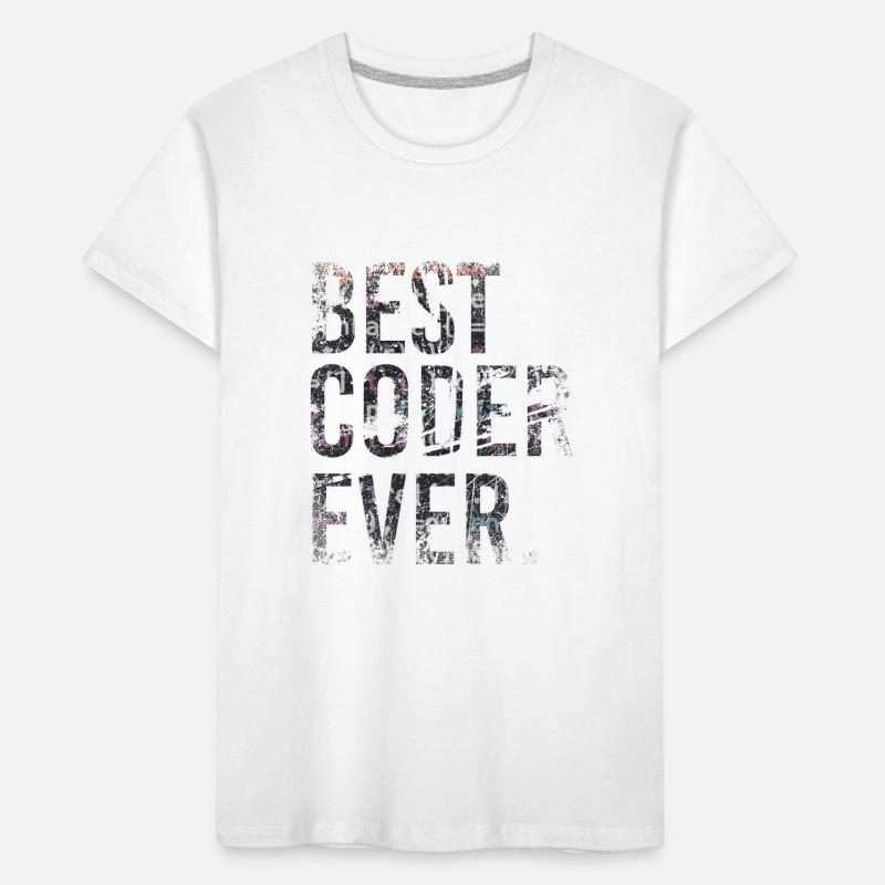 Meilleur codeur jamais codé T-shirt bio Premium Enfant