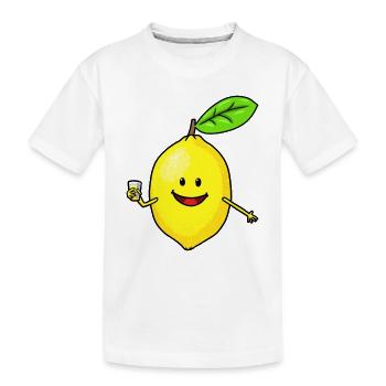 Citrons acides drôles Vitamines saines Saison d’hiver - T-shirt bio Premium Enfant - blanc - Devant