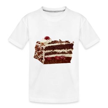 Black Forest Cherry Cake Cake Costume Carnival - Kids' Premium Organic T-Shirt - white - Front