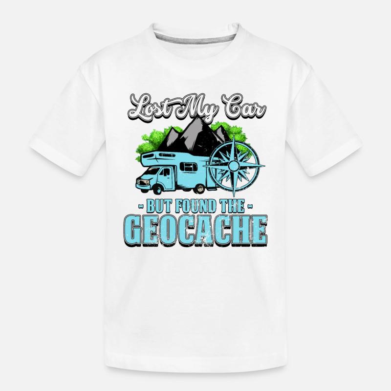Geocaching - T-shirt bio Premium Enfant - blanc