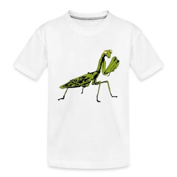 Insekt Insekten Gottesanbeterin Naturliebhaber - Kinder Premium Bio T-Shirt - Weiß - Vorne