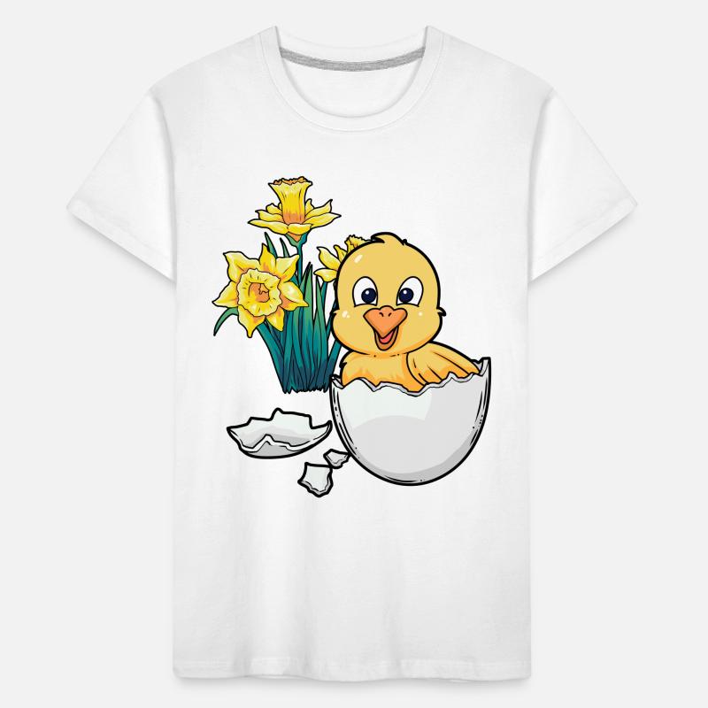 Joyeux Easter Chicks Easter Egg Kids Bébé Chick Egg Egg T-shirt bio Premium Enfant