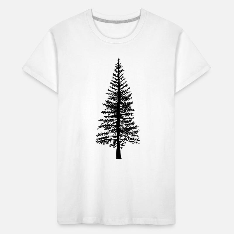 Fir tree Forest Nature Ecology Environment Trees Flora Kids' Premium Organic T-Shirt