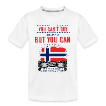 Norvège, destination de voyage, Trollstigen - T-shirt bio Premium Enfant - blanc - Devant